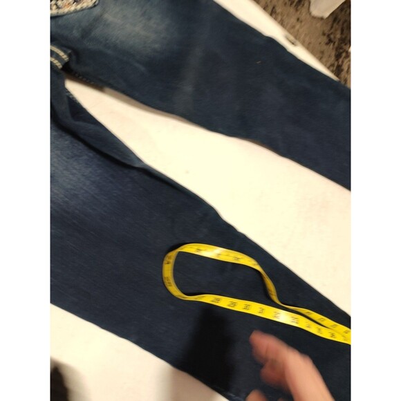 Grace in LA Jeans Women's 29 Bootcut Embroidered Rhinestones Studs Embellished - Picture 12 of 13